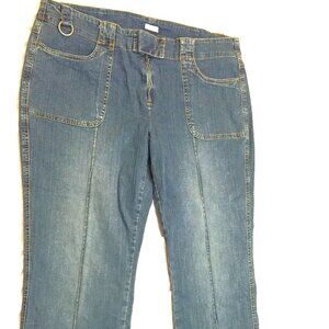 🫐🫐🫐  ROUTE JEANS WOMENS CAPRIS PANTS WAIST 39 IN 🫐🫐🫐